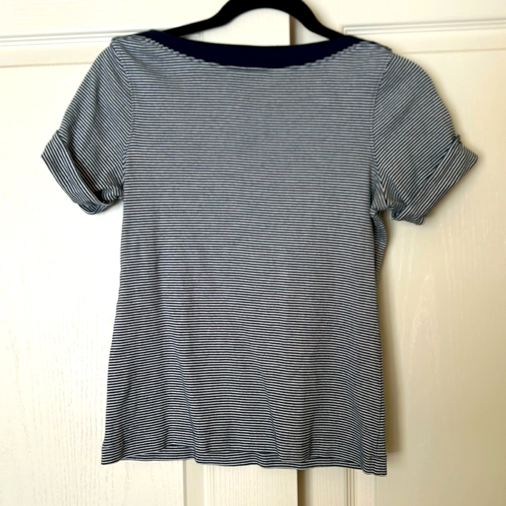 Brooks Brothers Navy Striped T-Shirt XS